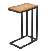 Sophie - Table d'appoint - noir et tabac - bois et métal - 25x61x40 cm